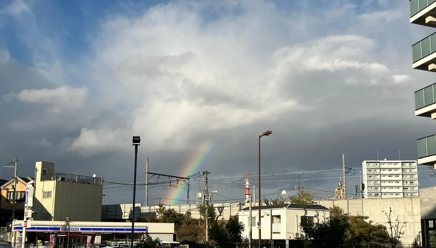 虹発見です🌈